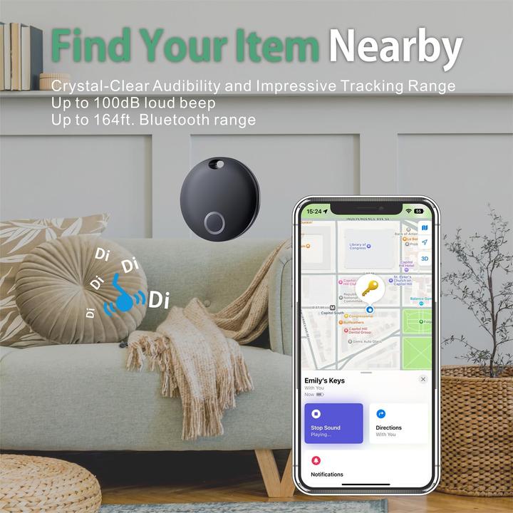 Produktbild Reyke 4er-Pack Smart Tag Pro - Koffer- und Schlüsselfinder (iOS)