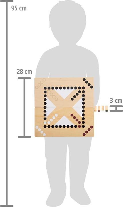 Actual product image small foot Ludo and ladder game "Gold Edition (German)