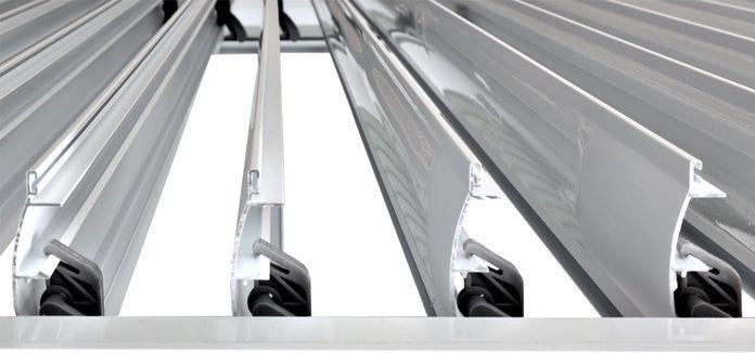 Produktbild Mendler Pergola HWC-L46, Gartenpavillon Lamellen-Pavillon, 11cm-Aluminium-Gestell, Regenrinne sturmfest, 3x6 (300 cm, 600 cm)