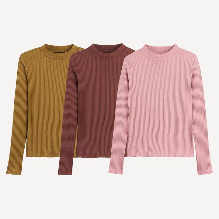 Produktbild La Redoute Collections 3er-Pack Shirts mit Stehkragen (86)