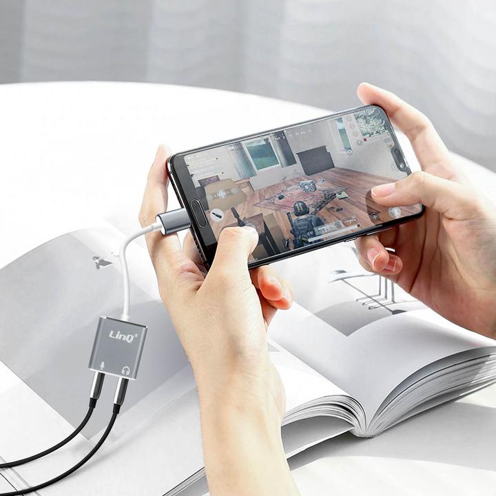 Image du produit LinQ Adaptateur USB-C / micro + jack 3,5 mm (USB-C, Jack 3.5mm)