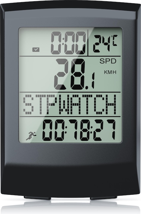 Aplic Fahrradcomputer kabellos - Fahrradtacho - Radcomputer - Tachometer - 13 Funktionen - Beleuchtung