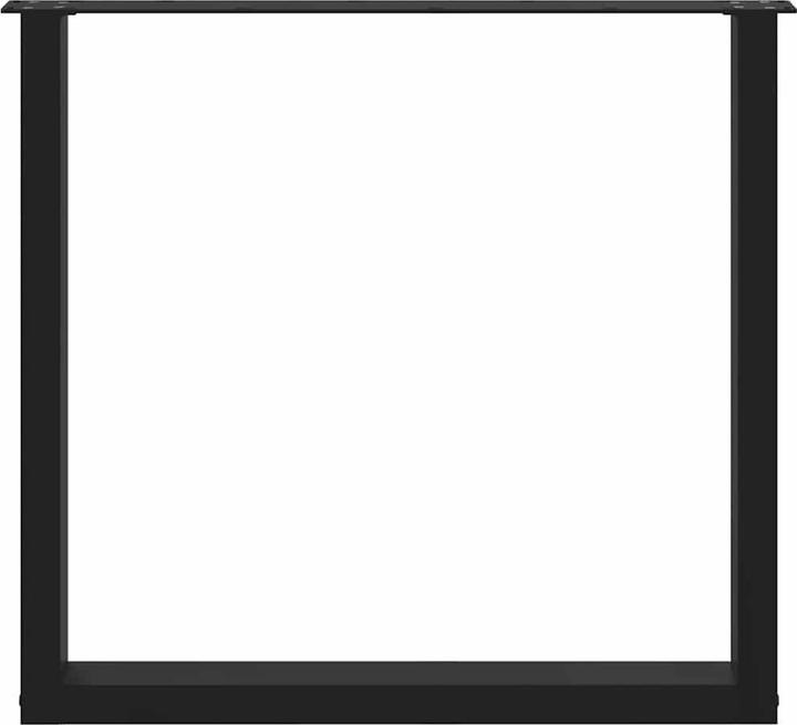 Immagine prodotto vidaXL Gambe del tavolino a U 2 pezzi nero 80x(72-73) cm gamba del tavolo in acciaio