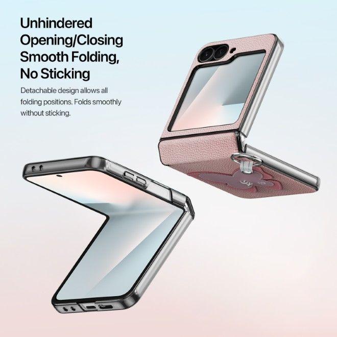 Produktbild Dux Ducis Back panel cover case LUVY for SAMSUNG Z FLIP 7 FE/W25 FLIP/ Z FLIP 6 pink (Samsung Galaxy Z Flip6, Samsung Galaxy Z Flip7, Samsung Galaxy Z Flip7 FE)