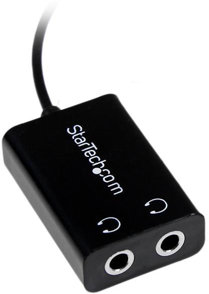 Actual product image StarTech Mini Jack Splitter Cable (Audio Splitter, Headphone Splitter)