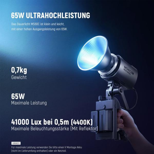 Immagine prodotto Neewer Luce continua MS60C Luce foto-video a LED RGB (Videocamera)
