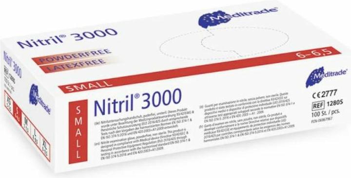 Meditrade Nitrile 3000 Nitrile Gloves white