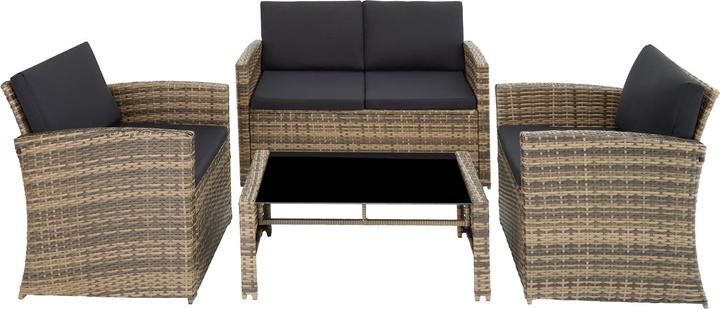 Produktbild tectake Rattan Lounge Lucca