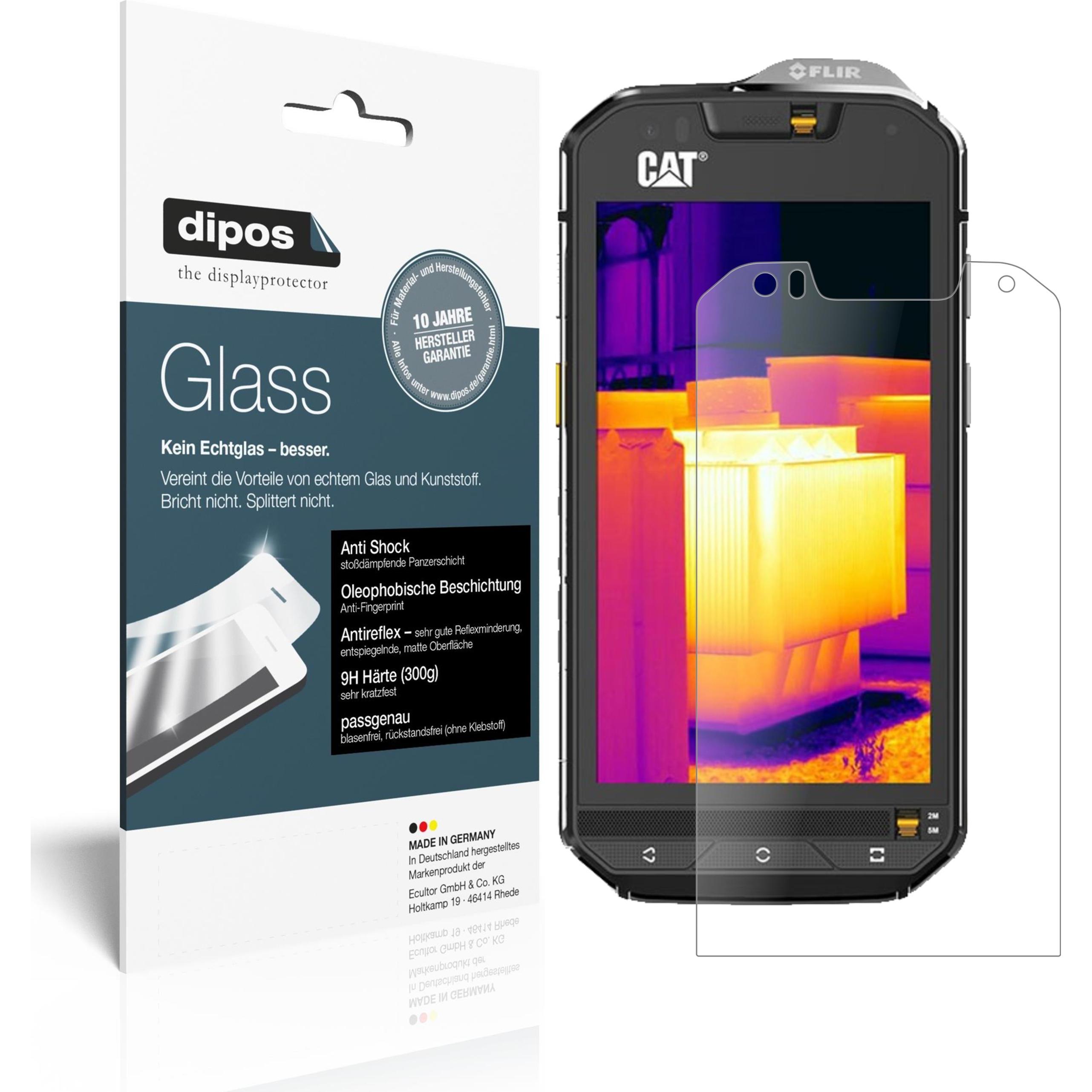 Dipos Displayschutz Anti-Shock (2 Stück, CAT S60), Smartphone Schutzfolie, Transparent