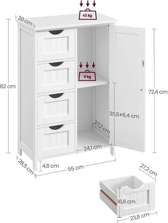 Image du produit Vasagle Felix (55 x 28.5 x 82 cm)