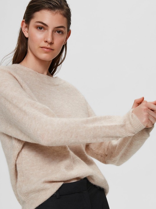 Produktbild Selected Femme Rundhalsausschnitt Woll Pullover (XS)