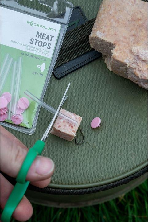 Actual product image Korum bait caps meat stops (x10)