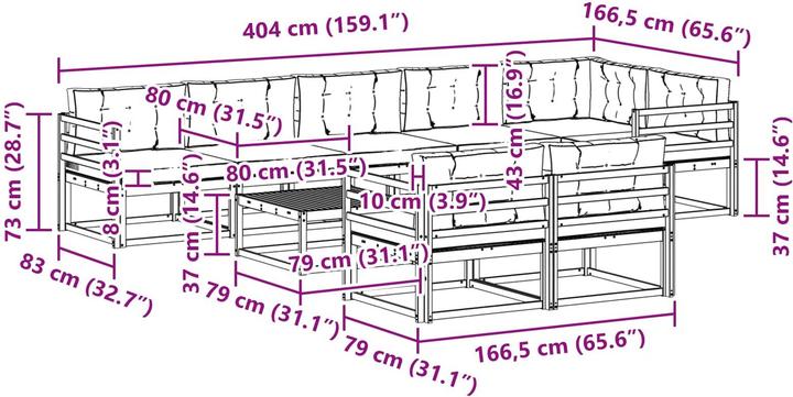 Produktbild vidaXL Outdoor-Sofa