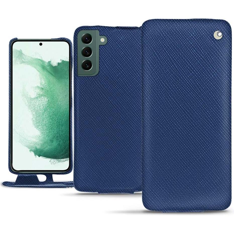 Thumbnail - Noreve Lederschutzhülle vertikal (Samsung Galaxy S22+ 5G), Smartphone Hülle, Blau