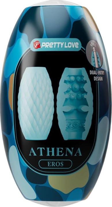 Actual product image Pretty Love Athena Eros Silicone Male Masturbator Sky Blue