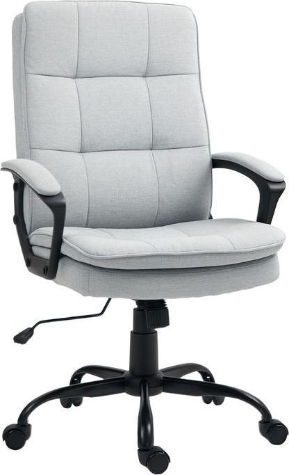 Produktbild Swisshandel24 Bürostuhl Ergonomischer Schreibtischstuhl mit Wippfunktion Höhenverstellbar Grau