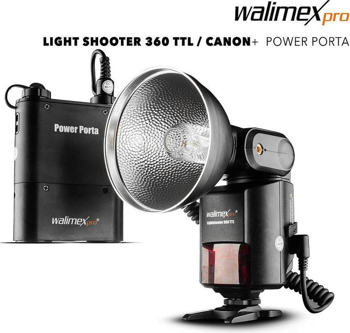 Produktbild Walimex Light Shooter 360 TTL Canon + Power Porta (Aufsteckblitz, Canon)