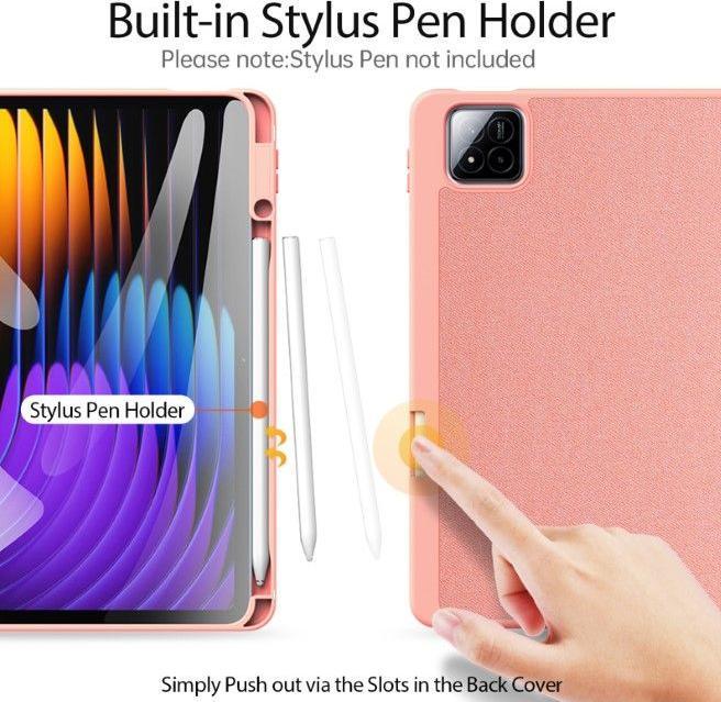 Produktbild Dux Ducis Book case Xiaomi Redmi Pad 7/7 Pro Domo Series Tri-fold Stand PU Leather Tablet Cover Pink (Xiaomi Pad 7 Pro, Xiaomi Pad 7)