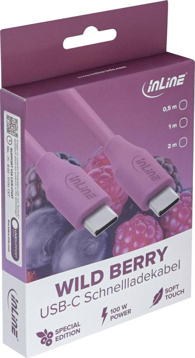 Produktbild InLine USB 2.0 Kabel (1 m, USB 2.0, 100 W)