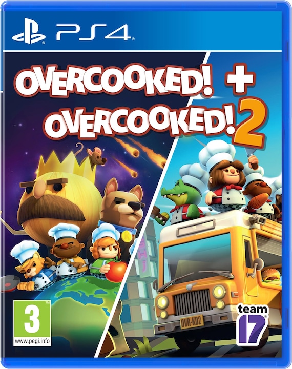 Actual product image Team17 Overcooked + Overcooked 2 Double Pack (PS4, EN)