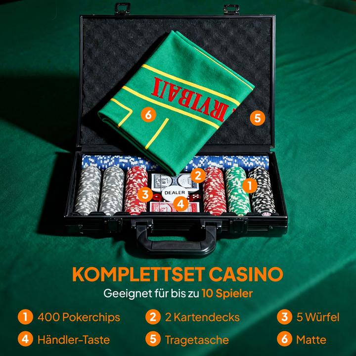 Immagine prodotto SportNow Pokerset PS, Polyester Grau