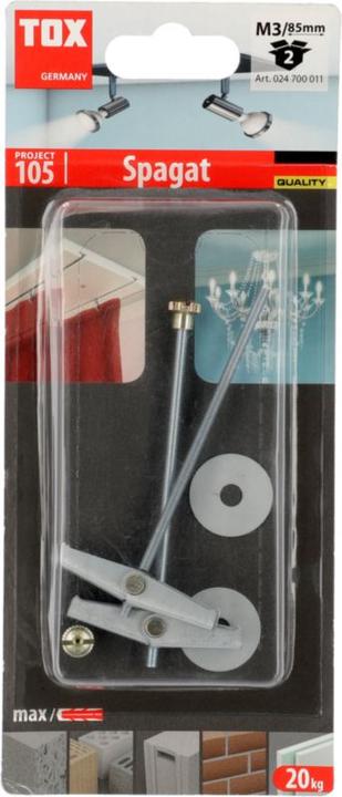 Immagine prodotto Tox Tassello pieghevole a molla Spagat M3, blister 2 (2 pz.)