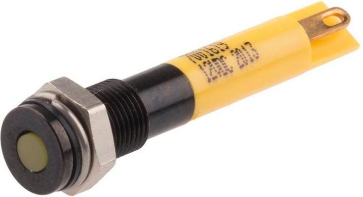 Produktbild RS PRO LED 6mm Chromblende 12Vdc Gelb