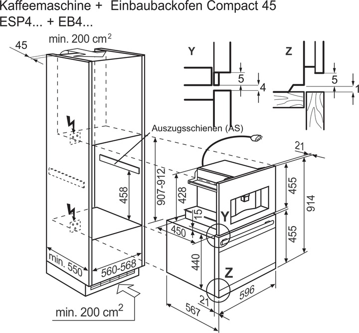Nährwerte und Zutaten Electrolux Esp4sl10cn