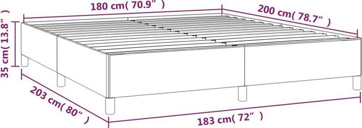 Produktbild vidaXL Bettgestell (180 x 200 cm)