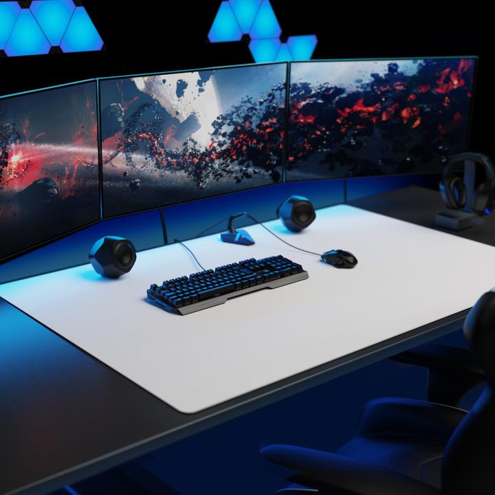 Produktbild Titanwolf Gaming Mauspad, XXXL Speed Mausmatte, Mousepad 1200 x 800 mm, Geschwindigkeit & Präzision, weiss (XXL)