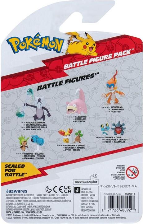 Actual product image Pokémon Battle Figure - Gible & Froakie (PKW3013)