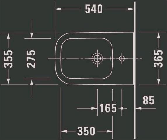 Image du produit Duravit Bidet Happy D.2 anthracite mat suspendu 2258151300