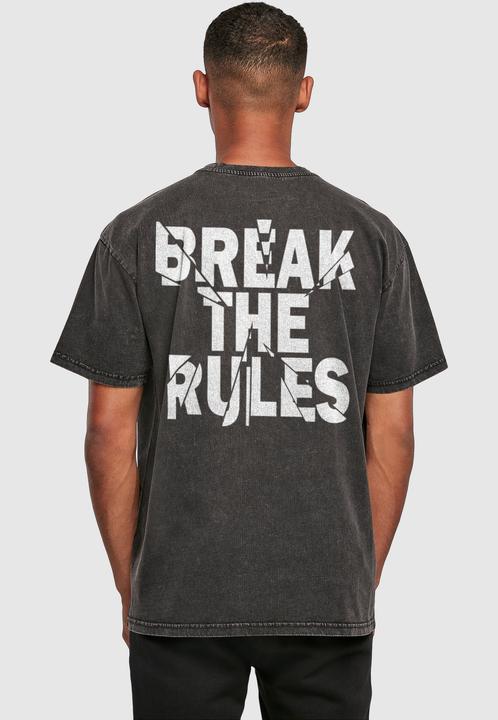 Produktbild Merchcode Break The Rules 2 Acid Washed Oversize Tee - 118129 (XL)