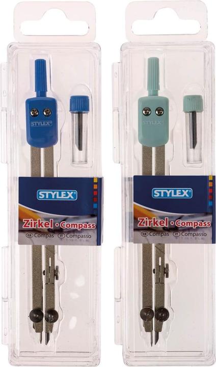 Image du produit Stylex Compas, compas d'école avec boîte de mines
