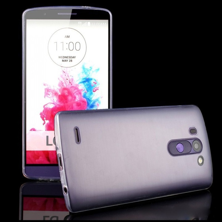 Produktbild König Design LG G3 S Hülle Transparent Silikon Case durchsichtige Handyhülle (LG G3 Stylus)