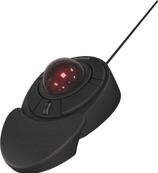 Actual product image KeySonic MSM KSM-6188T-B Corded trackball mouse black (Cable)