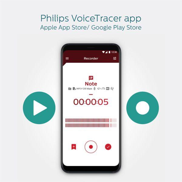 Actual product image Philips DVT4115 Digital Voice Tracer (8 GB)