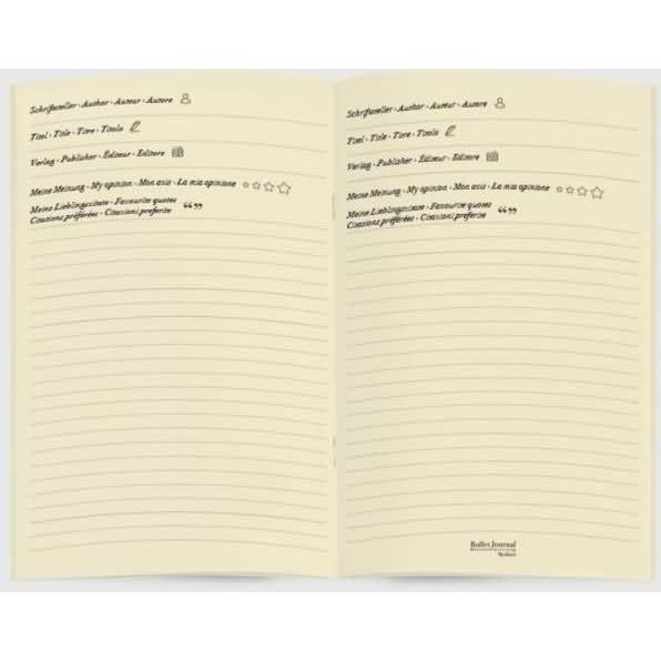 Thumbnail - Bullet Journal Modimo, Heft + Block, Einlagen für Bullet Journal 10x15 cm 2er Set 'Books Ivory'