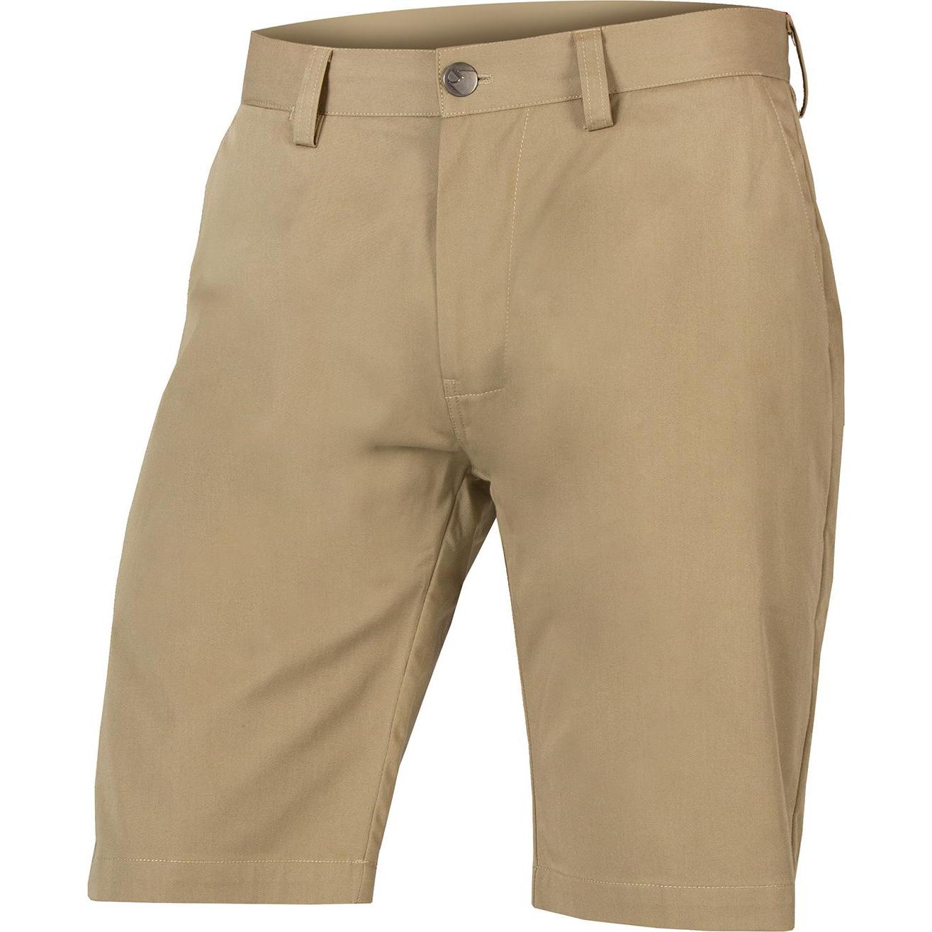 Endura, Herren, Velohosen, Hummvee Chino Shorts mit Innenshort (XL), Beige, XL