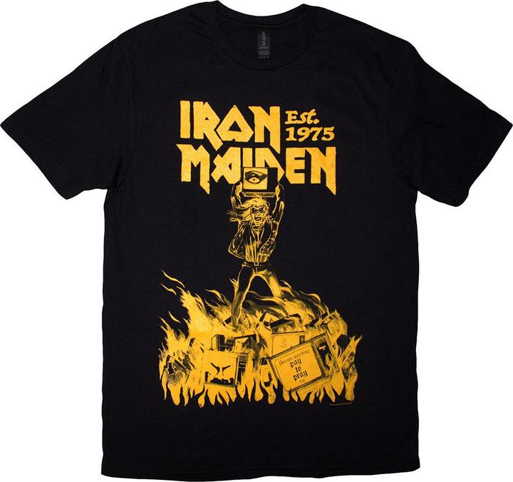 Iron Maiden Est. 1975 Holy Smoke Jumbo Yellow