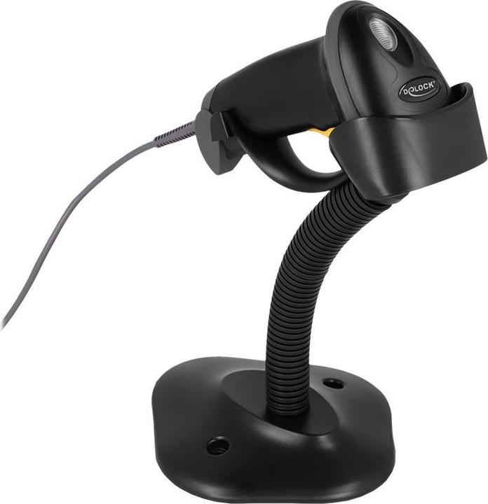 Image du produit Delock Lecteur de codes-barres USB 1D avec câble de connexion et support (Codes à barres 1D)