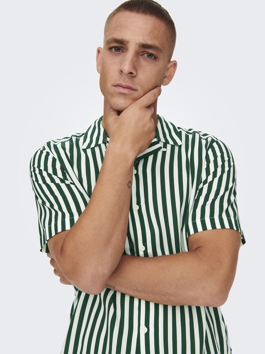 Image du produit Only & Sons Chemise rayée à manches courtes (XS)