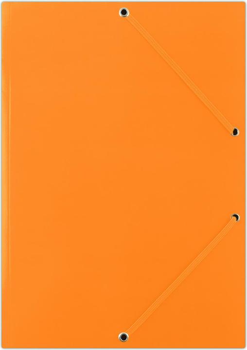 Donau Porte-documents, carton, a4, 400g/m2, 3 rabats, orange