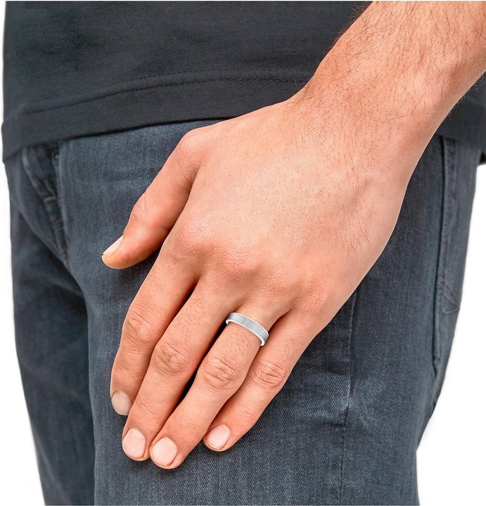 Image du produit S.Oliver Bagues pour hommes, acier inoxydable (64, Acier)