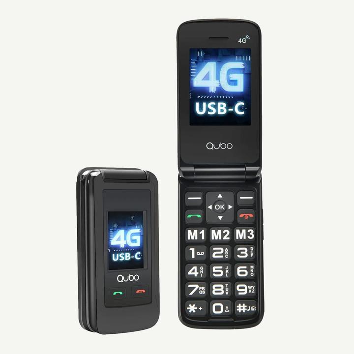 Actual product image Qubo Mobiltelefon für ältere Erwachsene X-247 Schwarz (2.80", 0.30 Mpx)