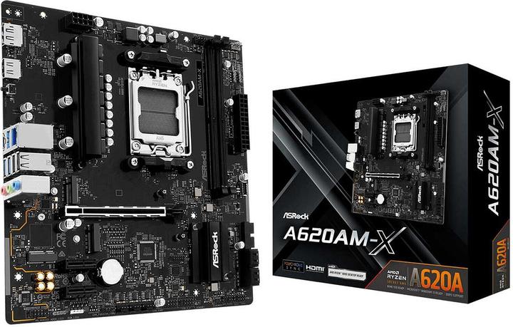 AsRock A620AM-X AM5 mATX HDMI/DP DDR5 (AM5, AMD A620, mATX)