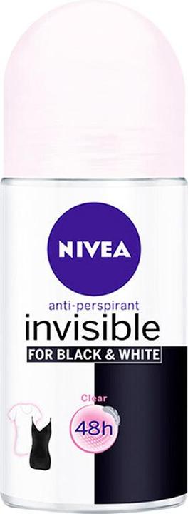 Actual product image NIVEA BLACK & WHITE INVISIBLE deo roll-on 50 ml (Roll-on, 50 ml)