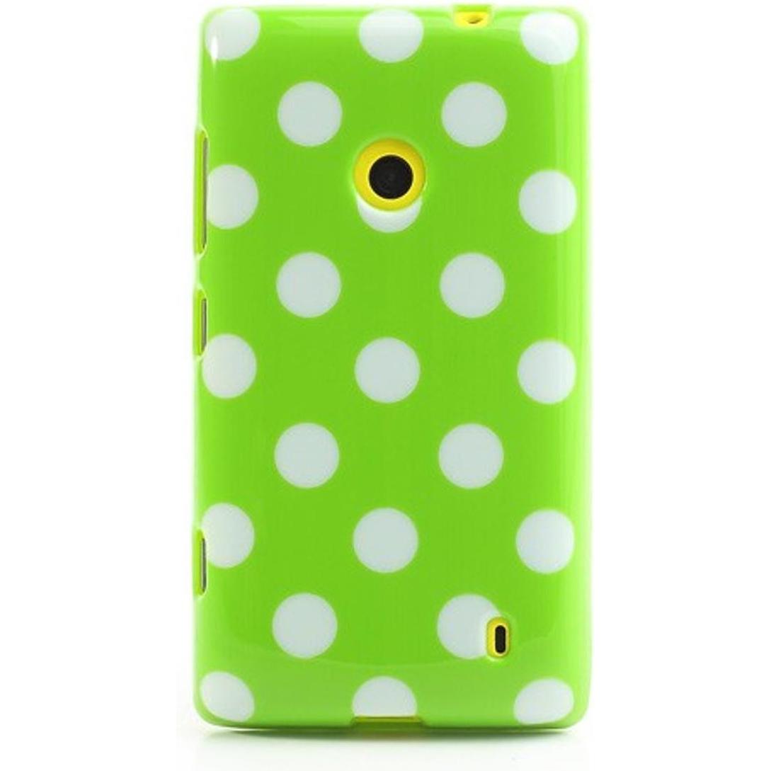 Thumbnail - König Design Schutzhülle TPU Case für Handy Nokia Lumia 520 525 Grün / Weiss (Nokia Lumia 520), Smartphone Hülle, Grün