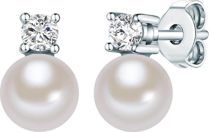 Lulu & Jane Sterling Silber Zirkonia Perle (synth.) silber - 33674 (Sterling Silber 925/000)