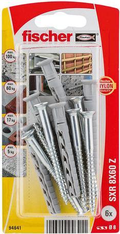 Produktbild Fischer Langschaftdübel SXR 8x60 Z K (6 Stk.)